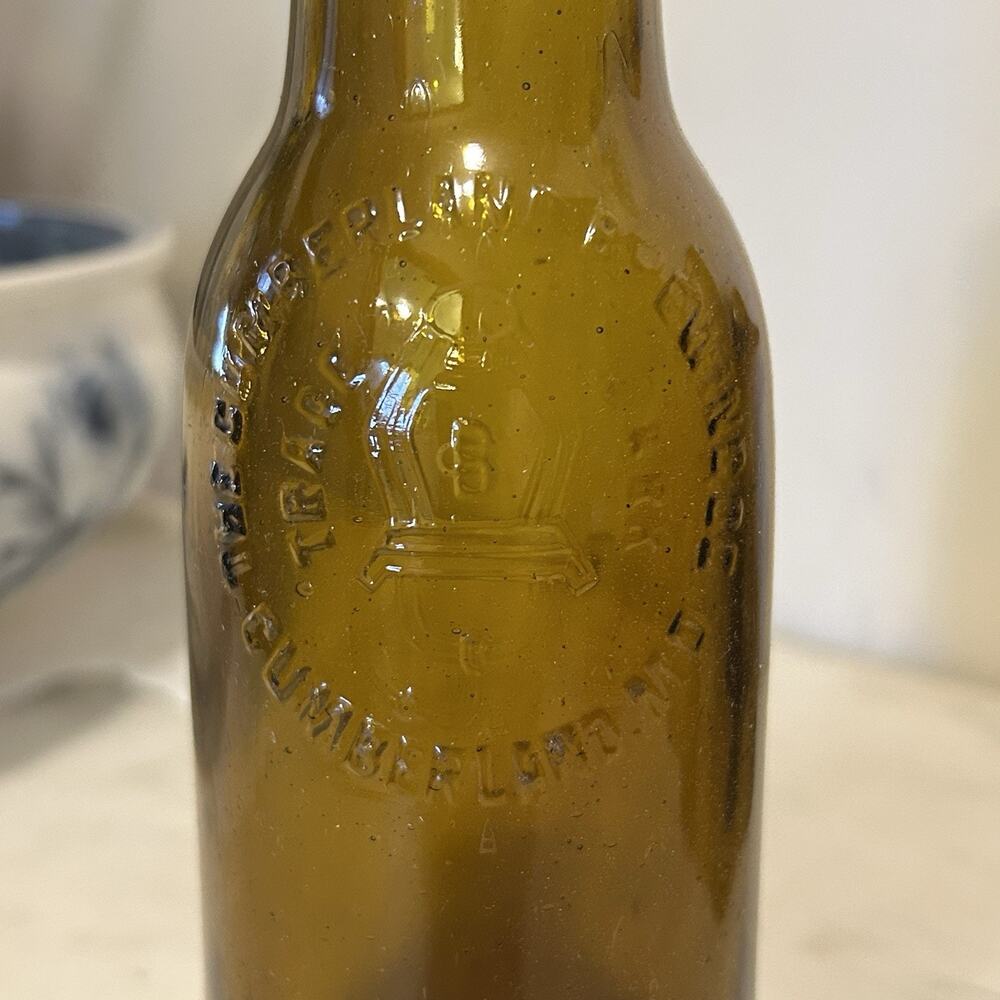 The Cumberland Brewing Co, Cumberland, Maryland MD Crown Top Brown Beer Bottle